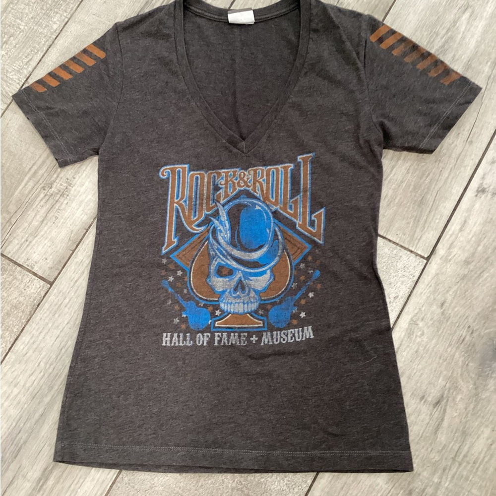 Rock & Roll Hall of Fame Charcoal Graphic Tee #472